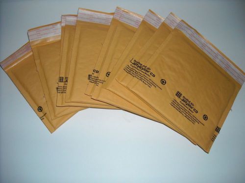lot 10 Jiffylite BUBBLE MAILERS PADDED ENVELOPES CD CDs 8 TRACKS 7.25x8 shipping