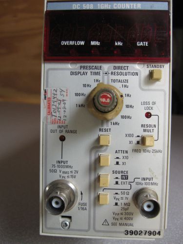 Tektronix DC508 DC 508 1 GHz Counter Plug-in