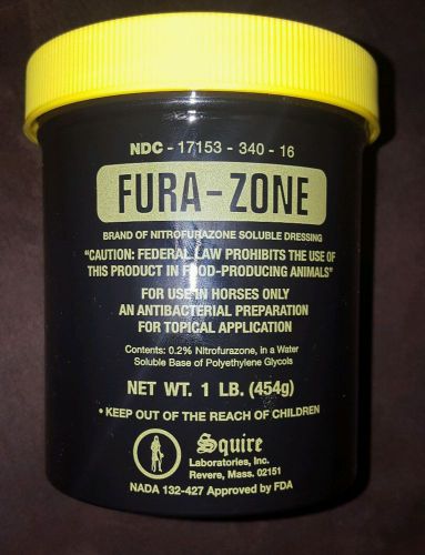 Nitrofurazone ointment 1 lbs Wounds Burns ulcers Dogs Cats Horses