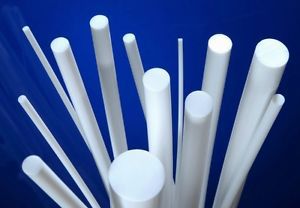 3.00&#034; diameter virgin grade natural white teflon ptfe rod (3 feet or 36&#034; long) for sale