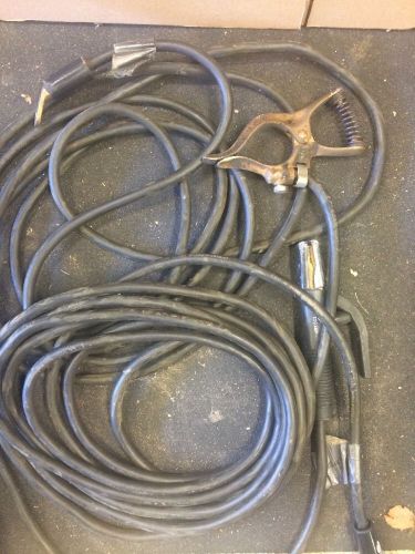 Miller welding cable #1 (2) 25ft runs for sale