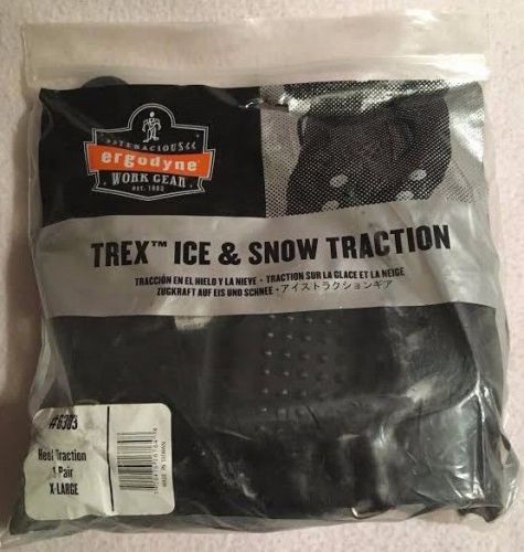 New Ergodyne Trex Ice &amp; Snow Heel Traction Shoe Attachments Size X-Large