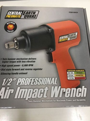 CENTRAL PNEUMATIC EARTHQUAKE 1/2IN AIR IMPACT WRENCH 68424