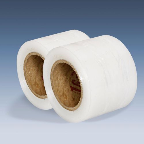 Heat shrink wrap film tubing pvc 100 gauge 1500 feet roll (clear 6&#034;/8&#034;) 2 rolls for sale