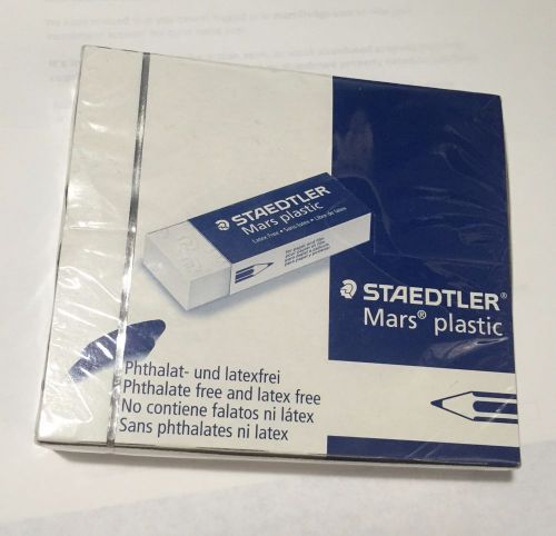 STAEDTLER GERMANY MARS PLASTIC ERASER BULK PACK 20 pieces SEALED NEW NIP 526 50