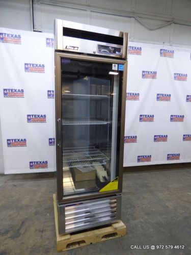 Turbo air msr-23g-1 stainless steel 1 glass door refrigerator 23 cu.ft for sale