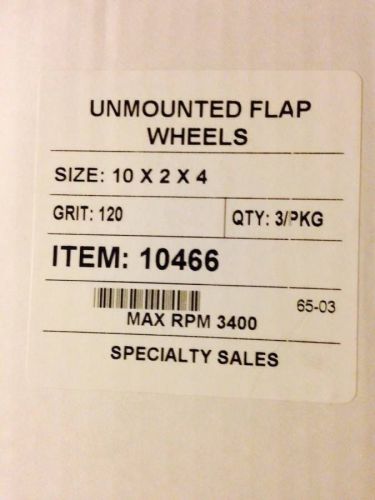 3 unmounted flap wheels