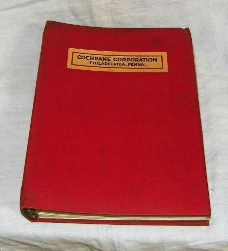 Vintage 1920&#039;s cochrane corp water heaters steam valves books for sale
