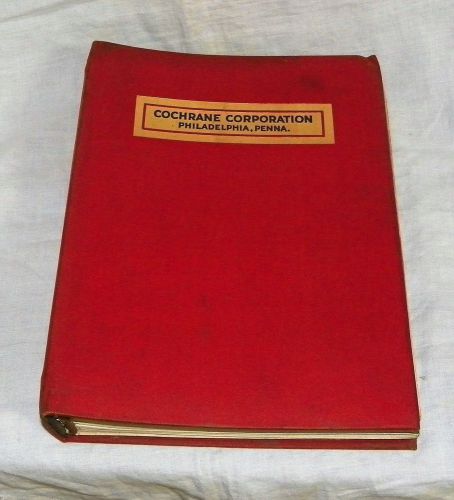 Vintage 1920&#039;s Cochrane Corp Water Heaters Steam Valves Books