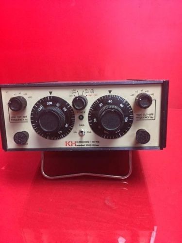 Krohn-hite 3700 variable low pass/high pass filter for sale