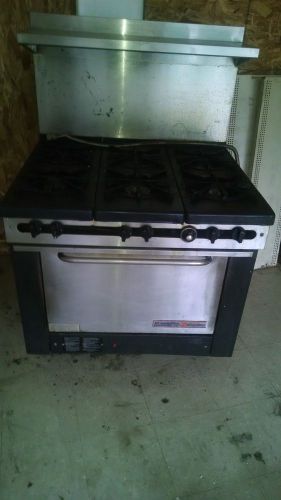 southbend 6 burrner stove with oven propane