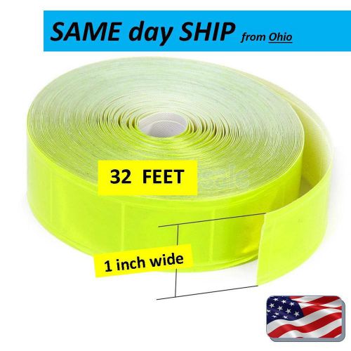 Coal Mining Reflective one inch wide - 32 ft. ROLL - Flourescent Bright Yellow