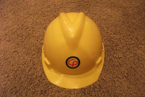 Vintage 70&#039;s VGard Hard Hat Yellow GE, General Electric