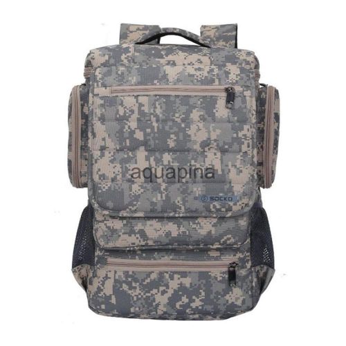 Business nylon laptop backpack rucksack bag travel hand luggage grey for sale