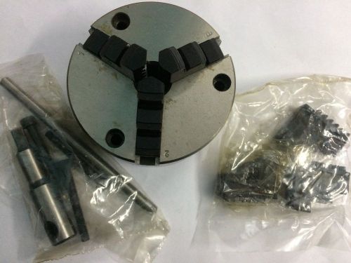 100 mm 3 jaws Self Centering chuck+Set of Reversible Jaws+ Chuck key