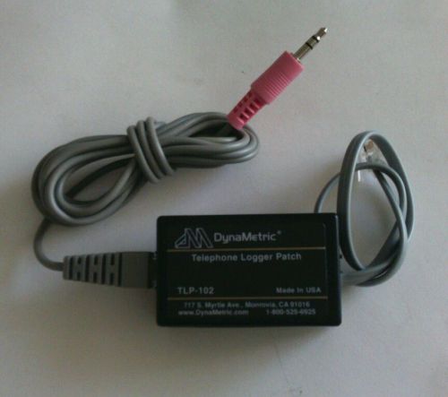 DYNAMETRIC TELEPHONE LOGGER PATCH TLP-102