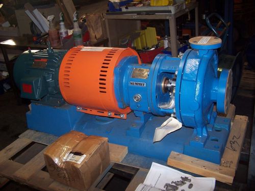 New summit 7.5 hp di/ss centrifugal pump 1.5x3-10  230/460 vac 1760 rpm 2196mto for sale