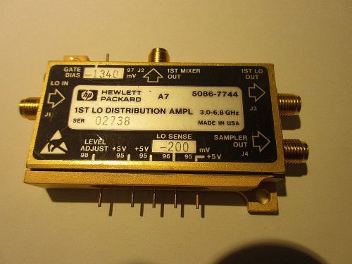 1 agilent / hp lo distrib. amplifier module 5086-7744 for 85xx series spectrum for sale