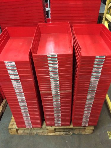 500 Akro-Mils Shelf Plastic Organizing Parts Bins - Red - 30-128  30-158  30-178