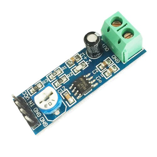 6979 LM386 5~12V 20 Times Gain Circuit Audio Amplifier Module-Blue