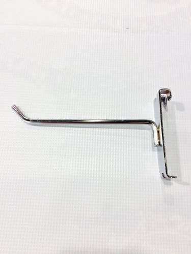 Lot of 100 hooks 6&#034; inch chrome gridwall hooks for sale