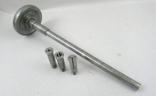3c collet closer draw bar &amp; 3 collets 4 lathe machinist tooling tools for sale