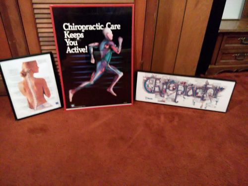 CHIROPRACTIC POSTERS (GROUP OF THREE) **