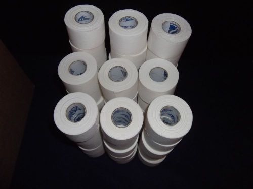 WHITE  MEDICAL TAPE  36 rolls  1.5&#034;x10yds.   EXTRA STICKY   COSMETIC SECONDS