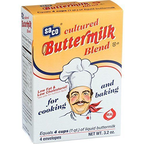 Saco Foods Inc Cultured Powdered Buttermilk Blend, 3.2 Ounce -- 6 per case