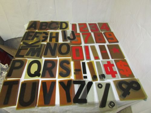 Plastic Marquee Sign Letters Numbers Lot 7&#034; Tall
