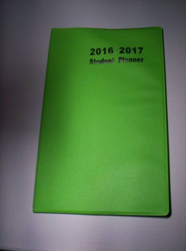 2016-2017 Student Planner~School Year Calendar~ Vinyl - GREEN
