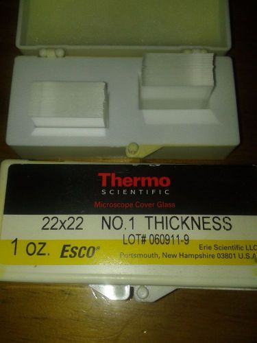 Thermo Scientific Microscope Slide Cover Slips  22X22 No. 1 Thickness 1 oz