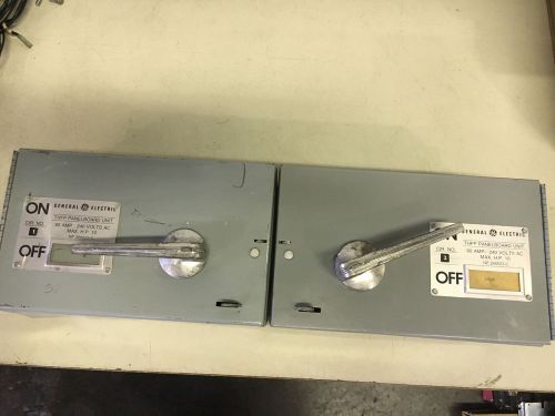 GE THFP222 USED 2P 60A 24V PANEL SWITCH BENT SEE PICTURES SHELF C