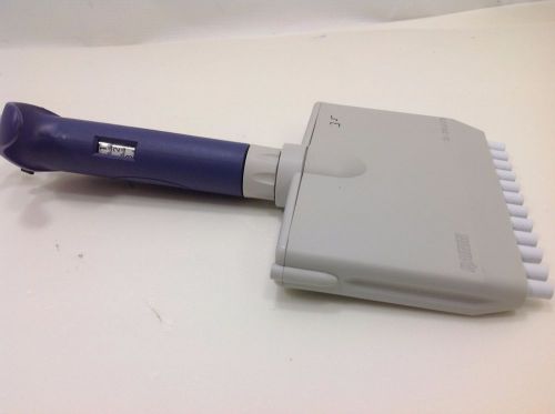 Rainin pipet-lite l200 lts 12 multichannel adj 20-200 ul pipette pipettor #35 for sale
