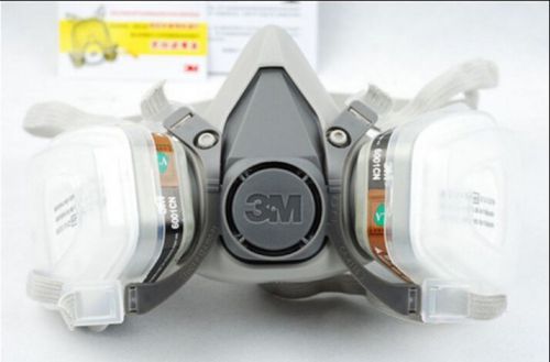 NEW 3M 6200 6001 7pcs Suit Respirator Painting Spraying Face Gas Mask 5N11 501