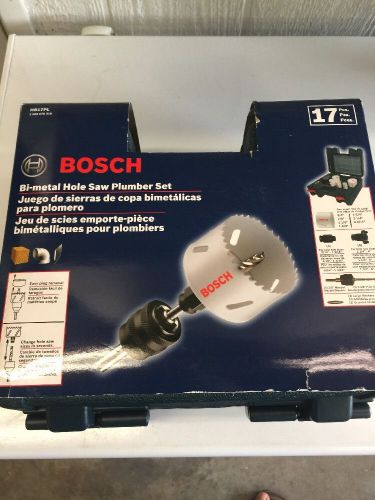 New bosch tools hb17pl 17 piece bi-metal plumber&#039;s hole saw set for sale