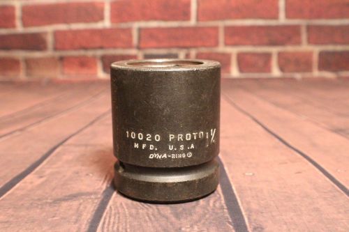 Used Proto 10020  1 inch Drive  1-1/4 6-Point Standard Length Impact Socket
