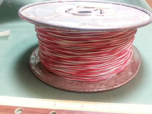 Alpha Wire 2/22AWG Gauge Solid Hook-Up Wire Red/Wht 1000 ft Tin Plated Copper