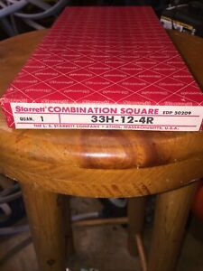 NOS Starrett 33H -12-4R 12&#034; 4R Combination Square