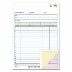 Adams TOPS Sales/Order Book, 3-Part Carbonless, 50 Sets (ABFTC5805)