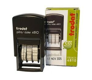 Trodat Stamp 4810 Printy Dater Ink Pad Date 3.8mm Colors Print: MAY 18 2021