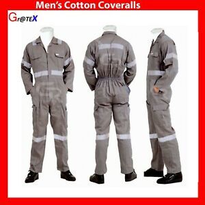 Men&#039;s Pro-Heavy Duty Work Overalls Coveralls Boiler  Suit Boilersuit