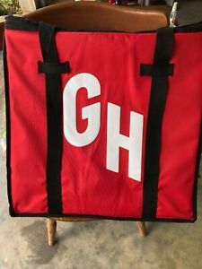 Lot Of  2 Grub hub Deluxe Insulated Delivery Bags, Big Size &amp; Small Size.