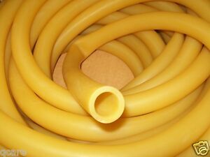 7 Feet of BIG 1&#034; I.D x 1/8&#034; wall x 1 1/4&#034; O.D Latex Rubber Tubing Amber ID OD