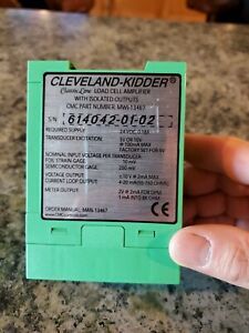 CLEVELAND KIDDER MWI-13467  LOAD CELL AMPLIFIER  24VDC, 0.18A Z1
