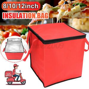 10/12&#039;&#039; Thermal Storage Holder Food Insulated Pizza Delivery Bags Tote Handbag
