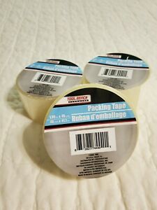 3 ROLLS OF PACKING TAPE 45 YARDS NEW GREAT FOR SHIPPING