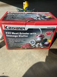 Kitchener #32 Meat Grinder w/ sausage stuffer (300 lbs per hour)