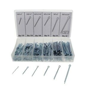 ABN Cotter Pin Key 555 pc Assortment Set, 1/16 x 1 to 5/32 x 2-1/2 Inch – Ste...