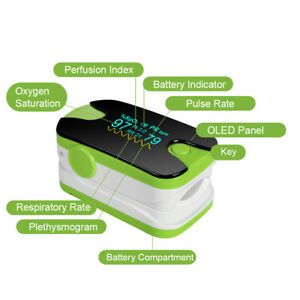 Best Pulse Oximeter Blood Oxygen meter SpO2 PR PI Respiration Patient Monitor CE